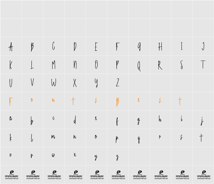 Nothing Matter DEMO Character Map