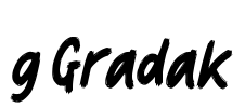 g Gradak Font Image