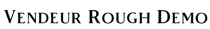 Vendeur Rough Demo Font Image