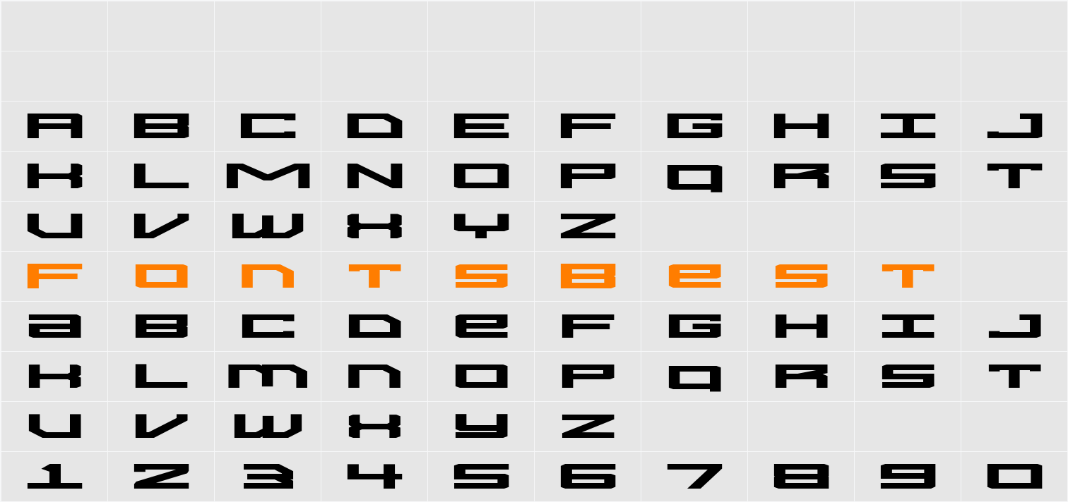 Syntachron Exp Character Map