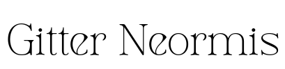 Gitter Neormis Font Image
