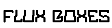Flux Boxes Font Image