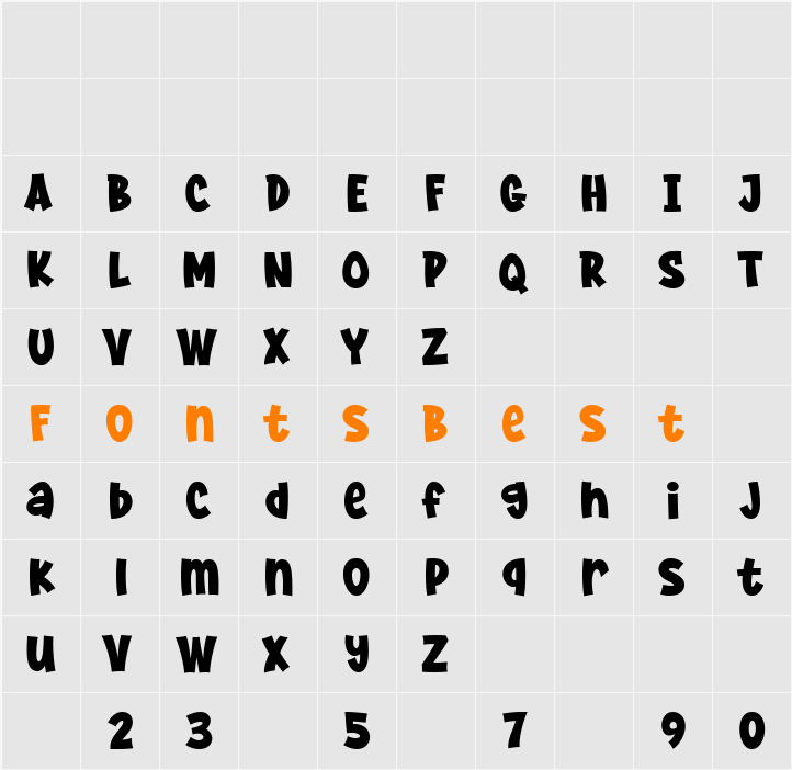 Super Potato Character Map