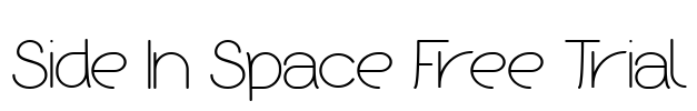 Side In Space Free Trial Font Image