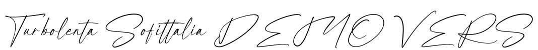 Turbolenta Sofittalia DEMO VERS Font Image