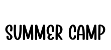 Summer Camp Font Image