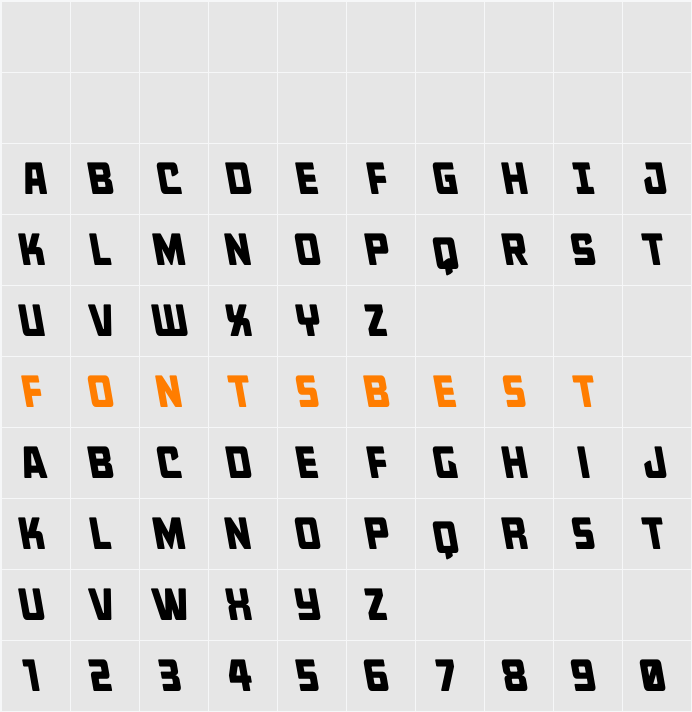 Quicky Nick Leftalic Character Map