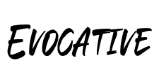 Evocative Font Image