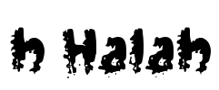 h Halah Font Image