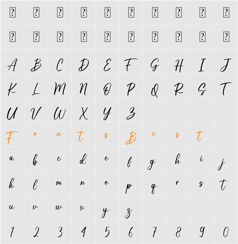 Redemption Character Map