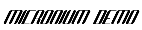 Micronium Demo Font Image