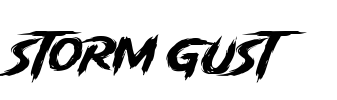 Storm Gust Font Image