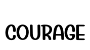 Courage Font Image