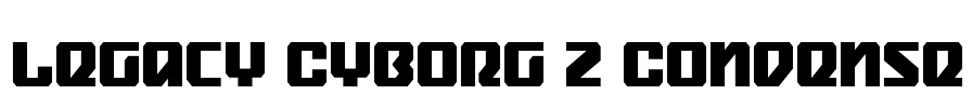 Legacy Cyborg 2 Condense Font Image
