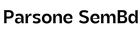 Parsone SemBd Font Image