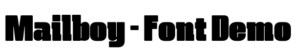 Mailboy - Font Demo Font Image