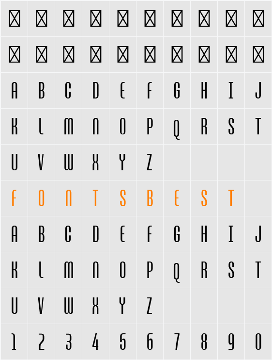 ZT Break Fast Light Character Map