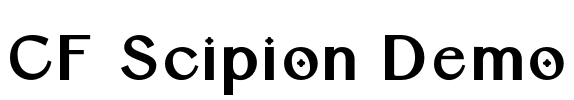 CF Scipion Demo Font Image