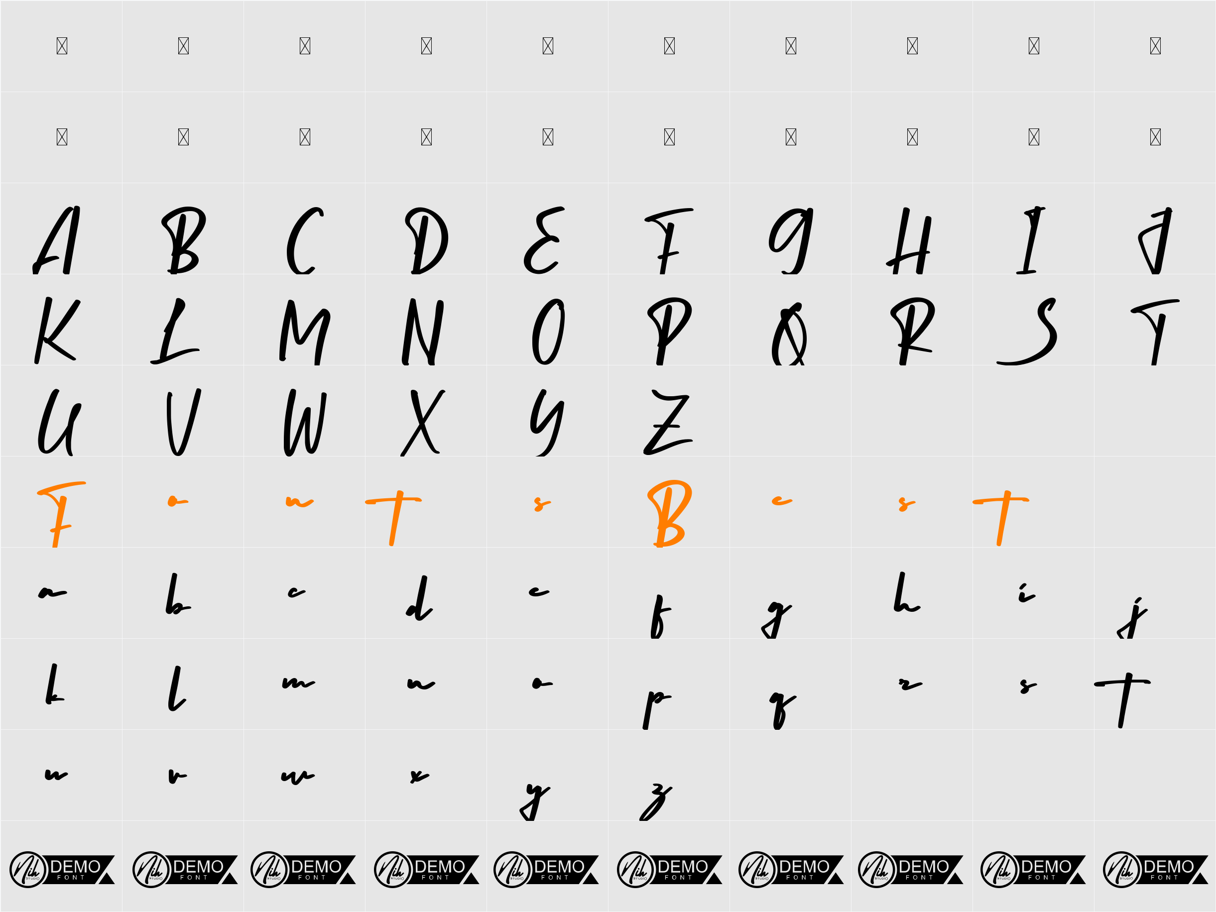 Langit Senja Demo Character Map