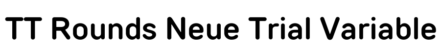 TT Rounds Neue Trial Variable Font Image