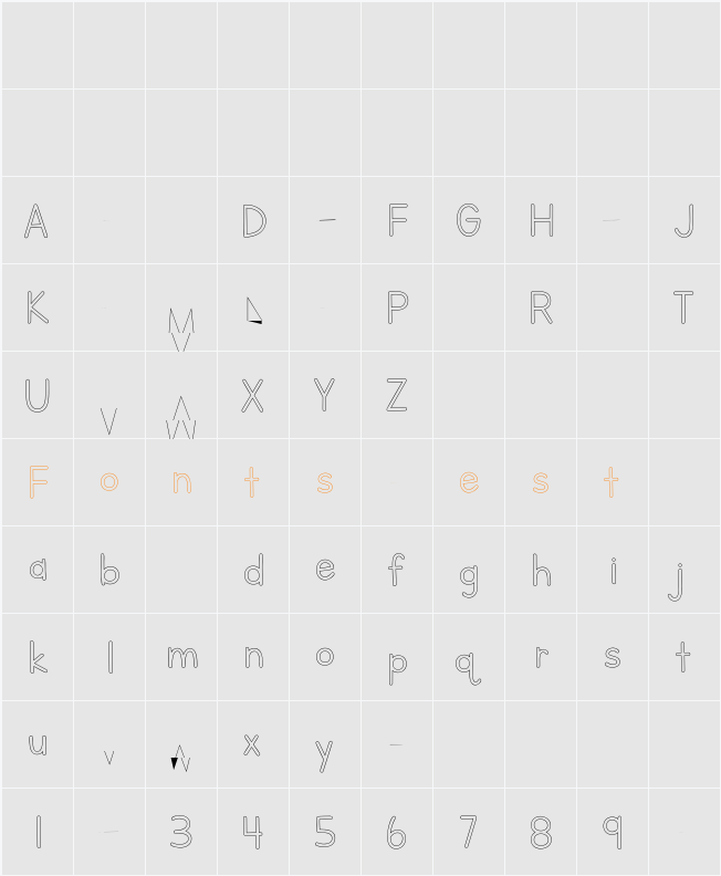 Letters for Learners Outline Li Character Map