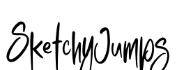 SketchyJumps Font Image