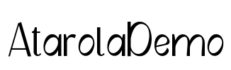 AtarolaDemo Font Image