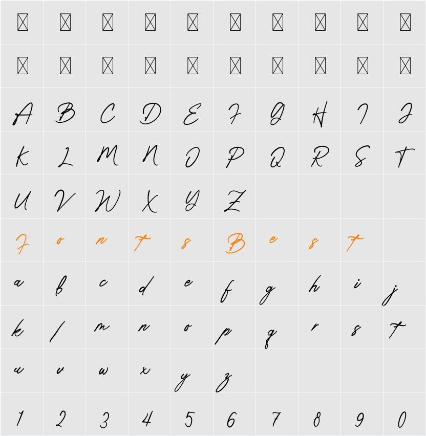 Romantic Ending Character Map