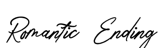 Romantic Ending Font Image
