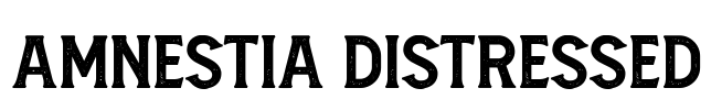 Amnestia Distressed Font Image