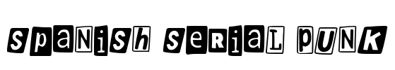 Spanish Serial Punk Font Image