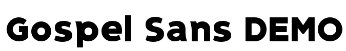 Gospel Sans DEMO Font Image