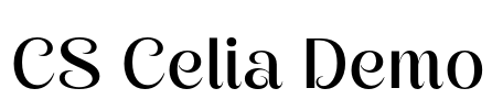 CS Celia Demo Font Image