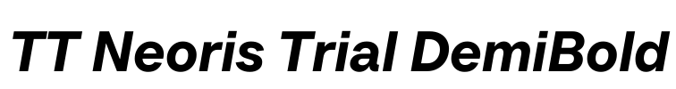 TT Neoris Trial DemiBold Font Image
