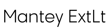 Mantey ExtLt Font Image