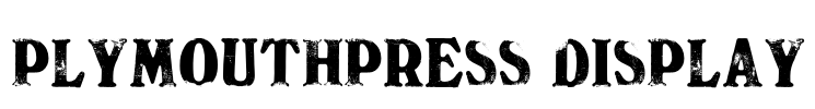 PlymouthPress Display Font Image
