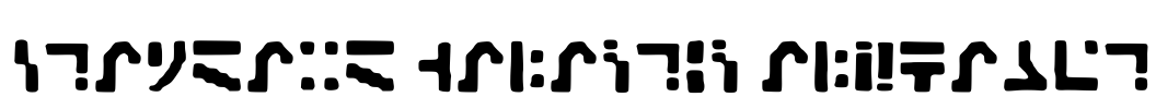 Standard Galactic Alphabet Font Image