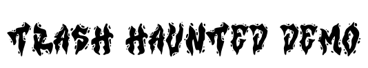 Trash Haunted DEMO Font Image