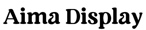 Aima Display Font Image