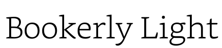 Bookerly Light Font Image