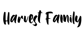 Harvest Family Font Image