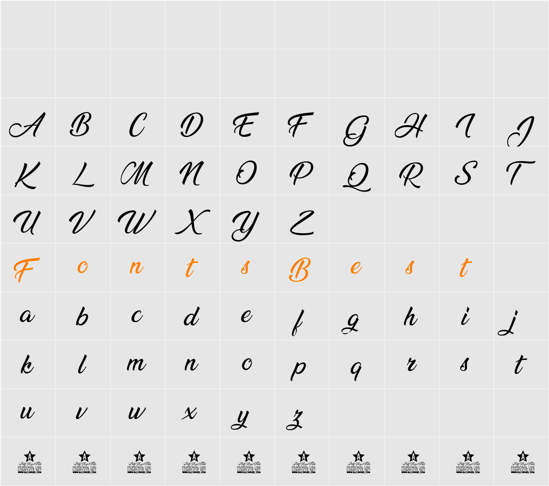 Ananda Character Map