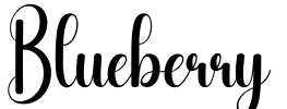 Blueberry Font Image