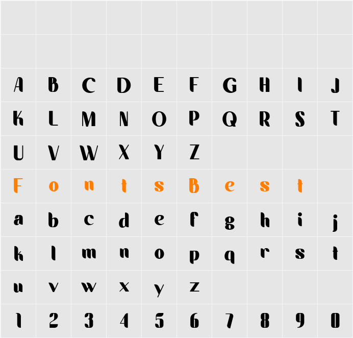 Laksmi Character Map