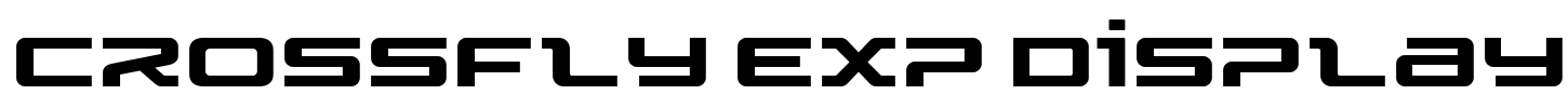 Crossfly Exp Display Font Image