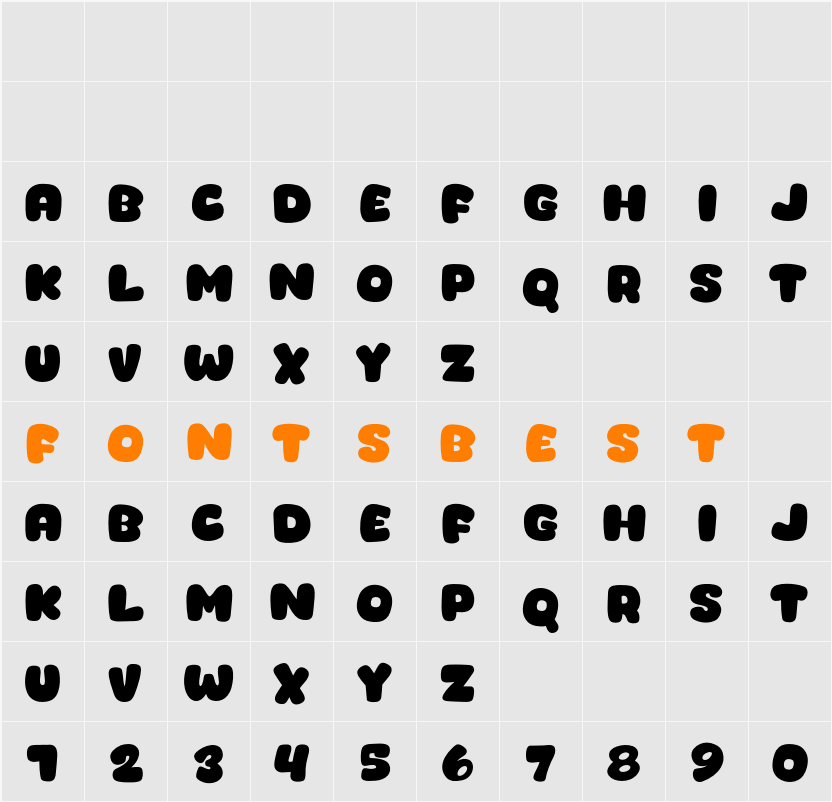 Catcut Character Map