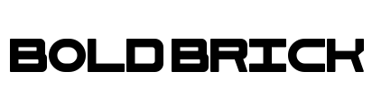 Bold Brick Font Image