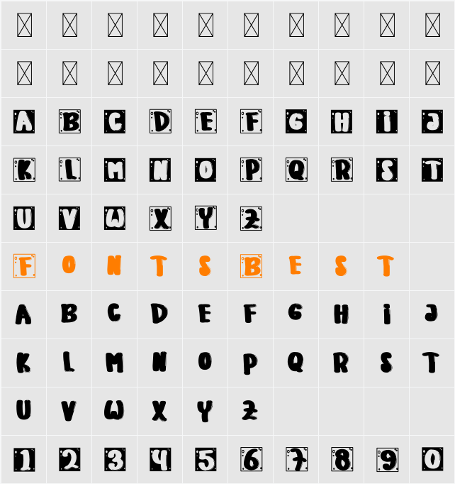 Every Body Character Map