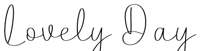 Lovely Day Font Image