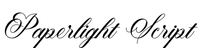 Paperlight Script Font Image